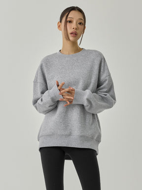 裏起毛 ソフトタッチ ルーズフィット トレーナー (単品)