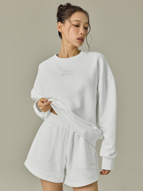 裏起毛 ソフトタッチ ルーズフィット トレーナー (単品)