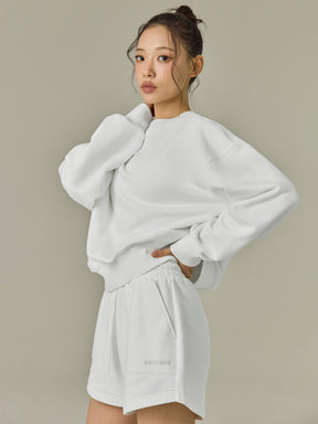 裏起毛 ソフトタッチ ルーズフィット トレーナー (単品)