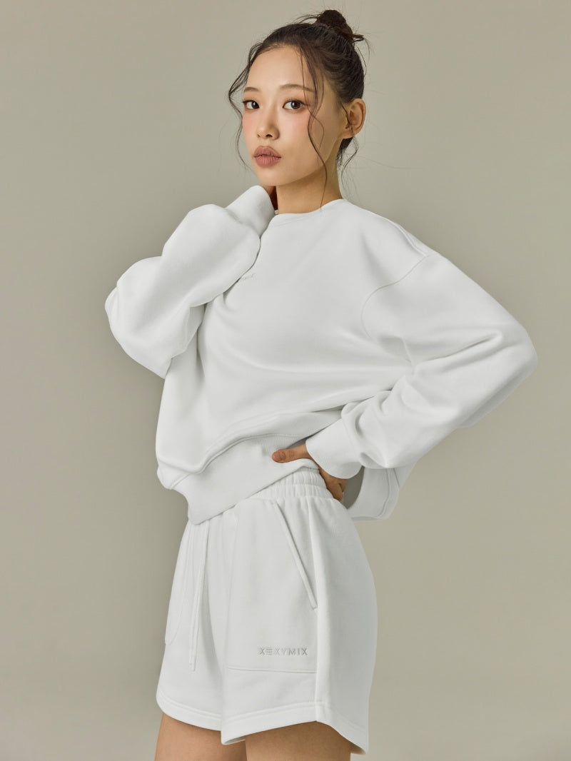 裏起毛 ソフトタッチ ルーズフィット トレーナー (単品)