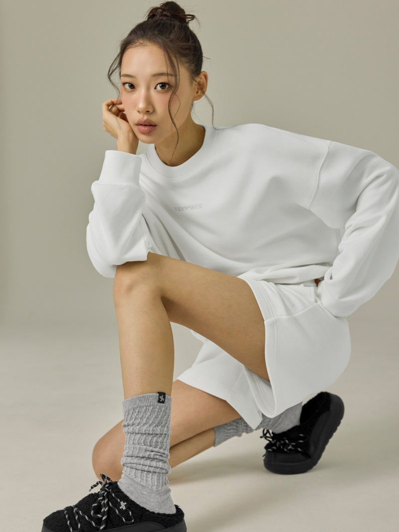 裏起毛 ソフトタッチ ルーズフィット トレーナー (単品)