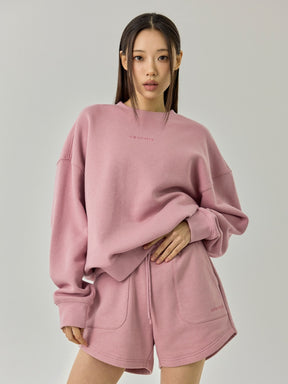 裏起毛 ソフトタッチ ルーズフィット トレーナー (単品)