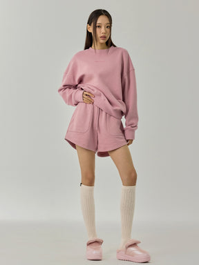 裏起毛 ソフトタッチ ルーズフィット トレーナー (単品)