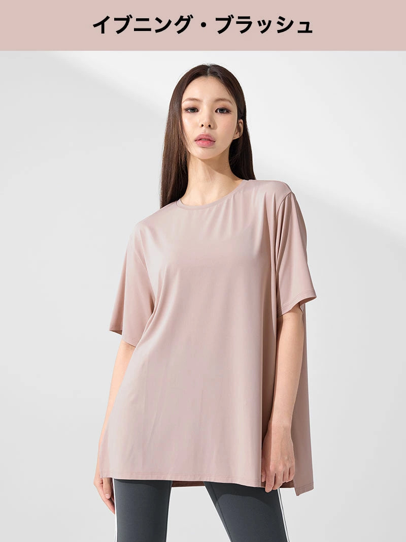 【夏まとめ買い】ICE FEATHER LIGHT ルーズフィット 半袖
