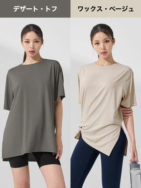 【夏まとめ買い】ICE FEATHER LIGHT ルーズフィット 半袖