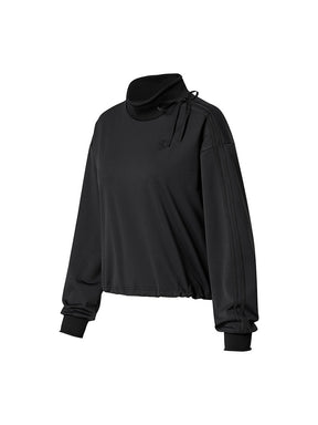 リボン付き ハイネック 長袖