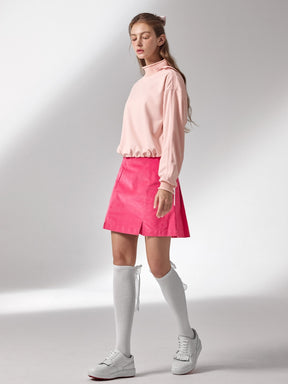 リボン付き ハイネック 長袖