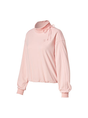 リボン付き ハイネック 長袖