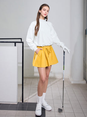 リボン付き ハイネック 長袖