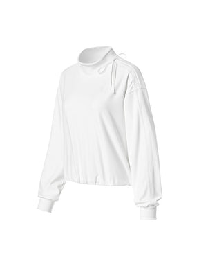 リボン付き ハイネック 長袖