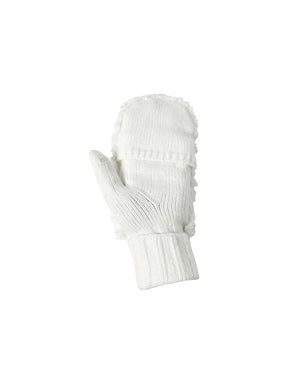 ソフトフリース ニット ミトン手袋