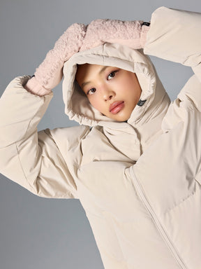 ソフトフリース ニット ミトン手袋