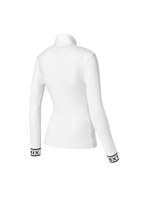 リブ編み タートルネック ニット