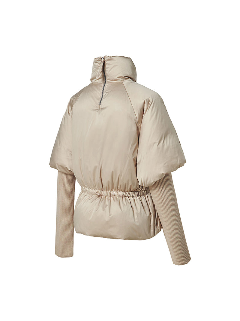 グロウ 取り外し袖 ダウンジャンパー