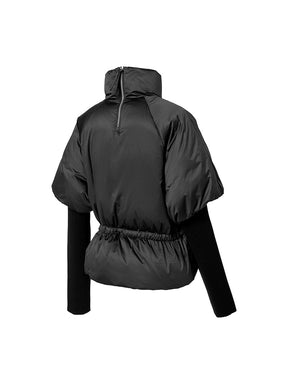 グロウ 取り外し袖 ダウンジャンパー