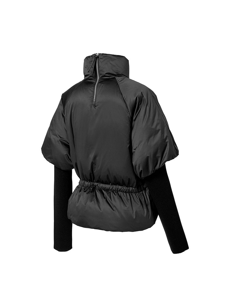 グロウ 取り外し袖 ダウンジャンパー