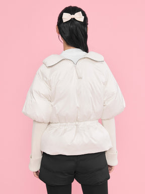 グロウ 取り外し袖 ダウンジャンパー