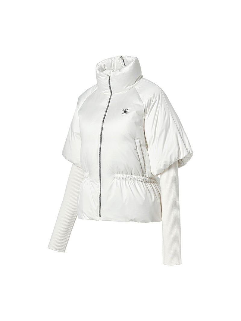 グロウ 取り外し袖 ダウンジャンパー