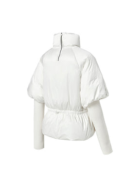 グロウ 取り外し袖 ダウンジャンパー