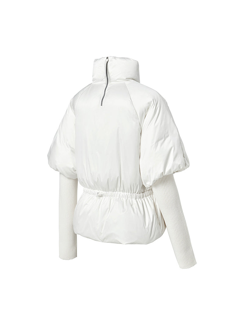 グロウ 取り外し袖 ダウンジャンパー