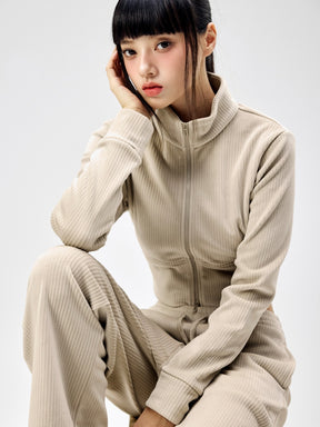 ベロア コーデュロイ ジップアップ (単品)