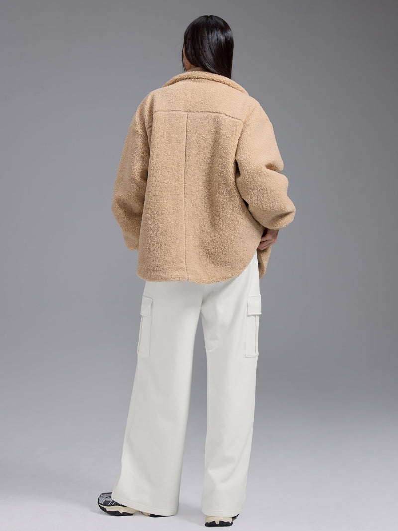 シェルパ ハイネック オーバーフィット ジャケット