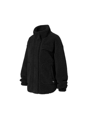 シェルパ ハイネック オーバーフィット ジャケット