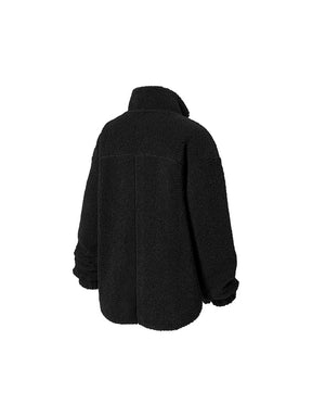 シェルパ ハイネック オーバーフィット ジャケット