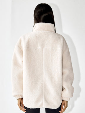 シェルパ ハイネック オーバーフィット ジャケット