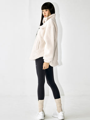 シェルパ ハイネック オーバーフィット ジャケット