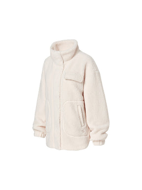 シェルパ ハイネック オーバーフィット ジャケット