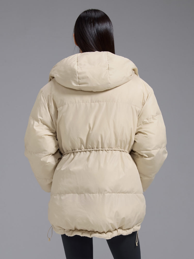 シェルパ 中綿入り リバーシブル フード付き ジャンパー