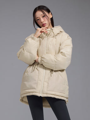 シェルパ 中綿入り リバーシブル フード付き ジャンパー