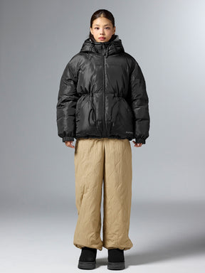 シェルパ 中綿入り リバーシブル フード付き ジャンパー