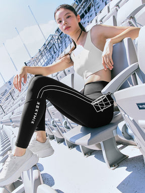 RX BLACK LABEL シグネチャー 360N 裏起毛 ダブルパイピング レギンス