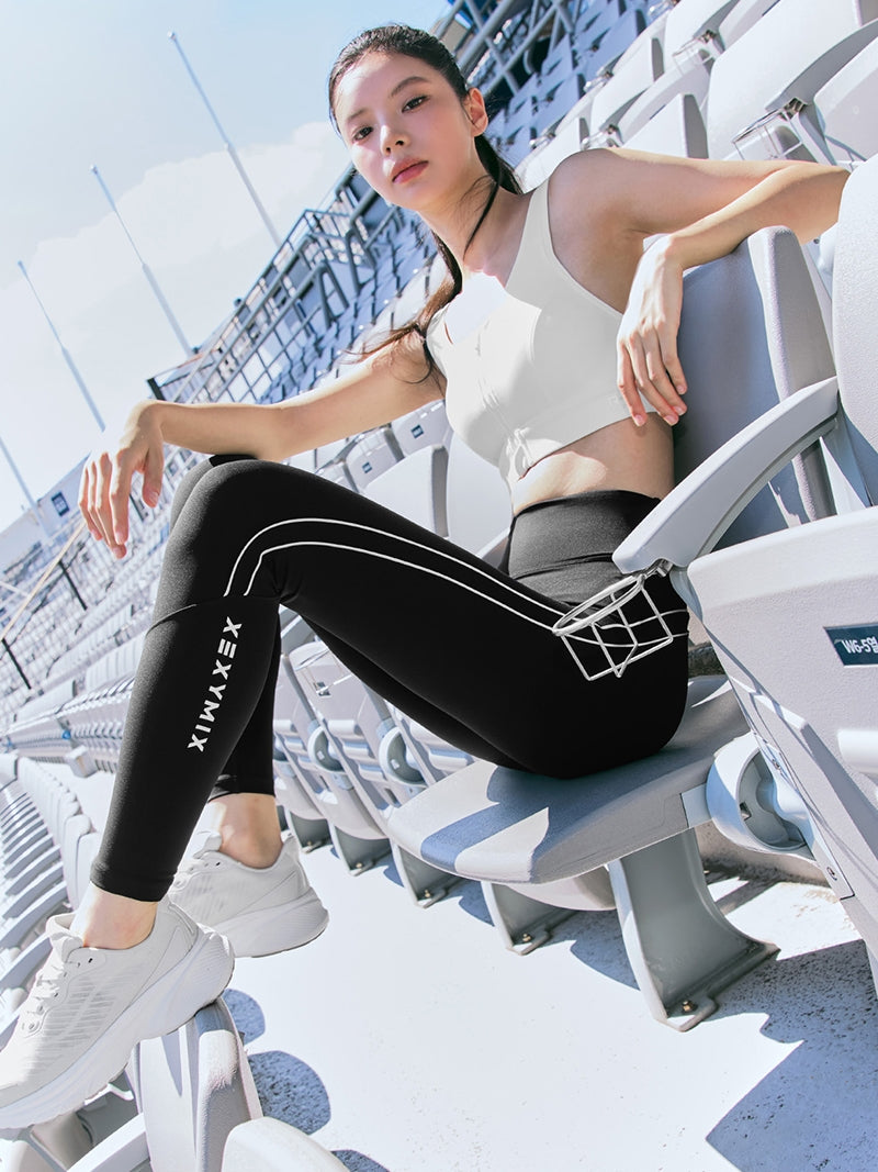 RX BLACK LABEL シグネチャー 360N 裏起毛 ダブルパイピング レギンス