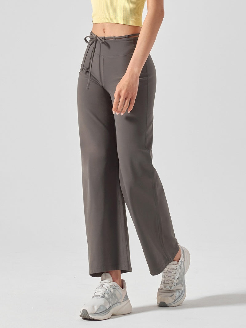 BLACK LABEL シグネチャー パワーライズ 裏起毛 ドローコード ワイドレギンス