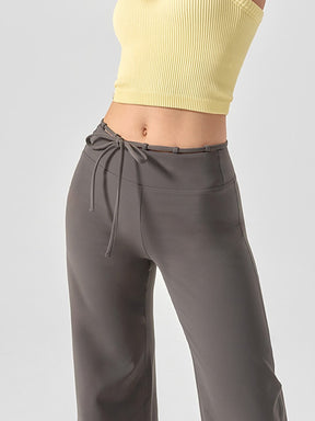 BLACK LABEL シグネチャー パワーライズ 裏起毛 ドローコード ワイドレギンス