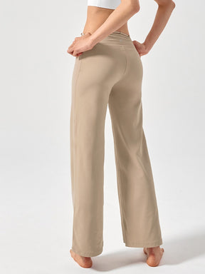 BLACK LABEL シグネチャー パワーライズ 裏起毛 ドローコード ワイドレギンス