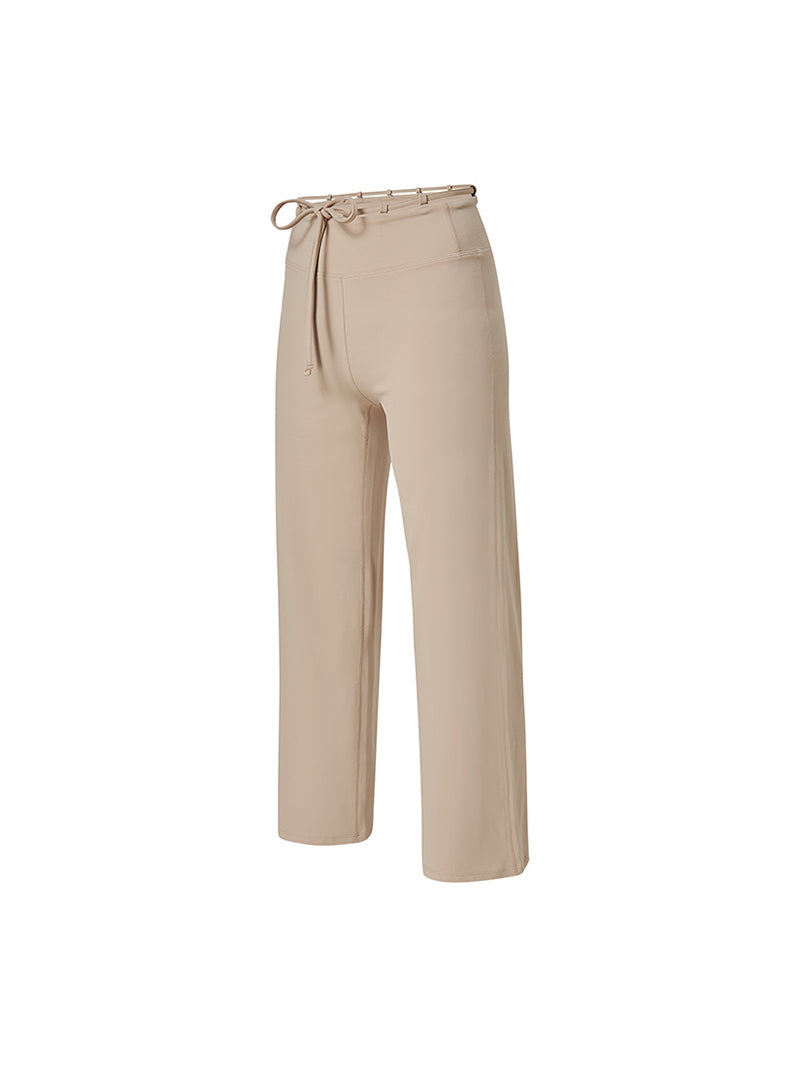 BLACK LABEL シグネチャー パワーライズ 裏起毛 ドローコード ワイドレギンス