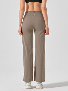 BLACK LABEL シグネチャー パワーライズ 裏起毛 ドローコード ワイドレギンス