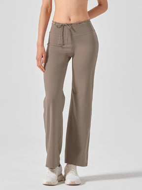 BLACK LABEL シグネチャー パワーライズ 裏起毛 ドローコード ワイドレギンス