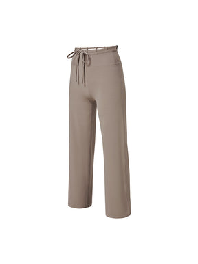 BLACK LABEL シグネチャー パワーライズ 裏起毛 ドローコード ワイドレギンス