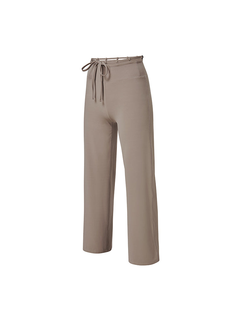 BLACK LABEL シグネチャー パワーライズ 裏起毛 ドローコード ワイドレギンス