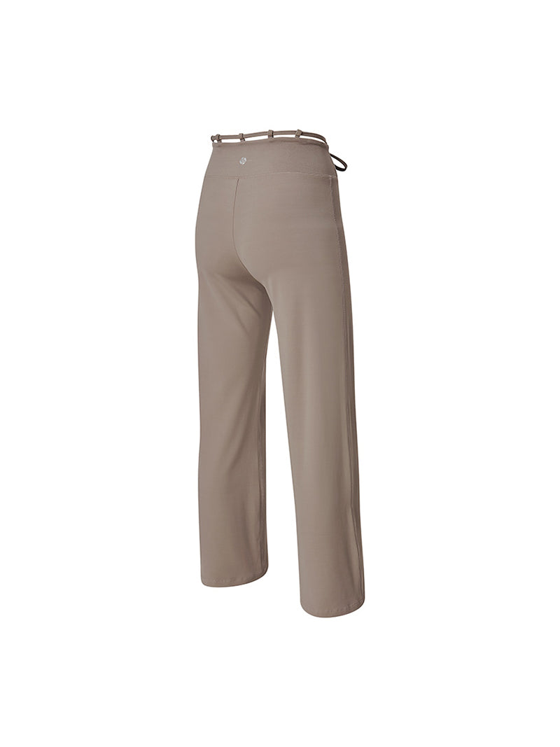 BLACK LABEL シグネチャー パワーライズ 裏起毛 ドローコード ワイドレギンス