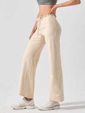 BLACK LABEL シグネチャー パワーライズ 裏起毛 ドローコード ワイドレギンス