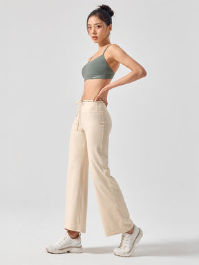 BLACK LABEL シグネチャー パワーライズ 裏起毛 ドローコード ワイドレギンス