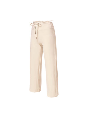 BLACK LABEL シグネチャー パワーライズ 裏起毛 ドローコード ワイドレギンス