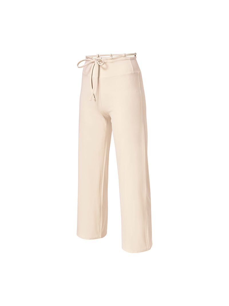 BLACK LABEL シグネチャー パワーライズ 裏起毛 ドローコード ワイドレギンス