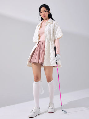 ダイヤキルティング ファーカラー ジャンパー